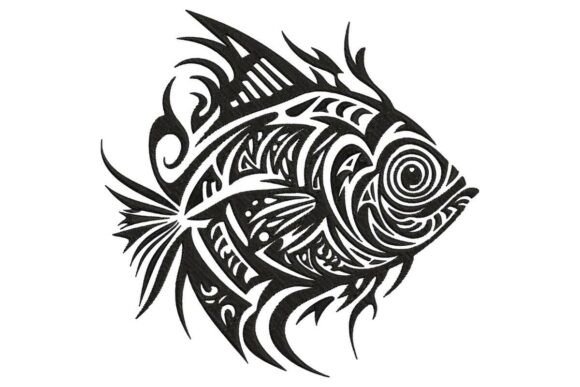 A Bold Tribal Fish Tattoo Embroidery Design Review