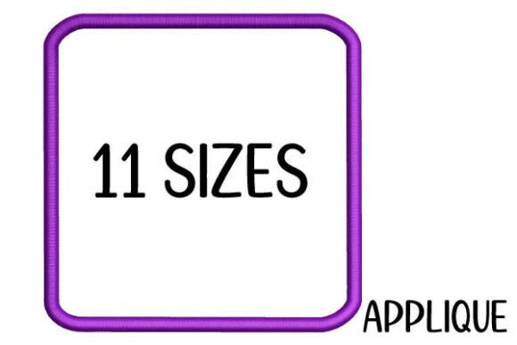 A Designer's Review: The Rounded Square Satin Stitch Appliqué