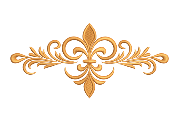 A Practical Review of the Ornamental Fleur-de-Lis Embroidery Design