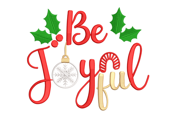 A Professional Review of the Be Joyful Christmas Holly Ornament Embroidery Design
