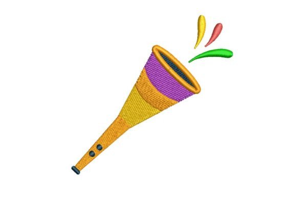 A Vibrant Party Horn Embroidery Design Review