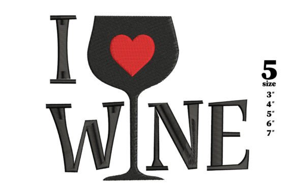 An Embroidery Designer's Review of I Love Wine for Craft Fair Products