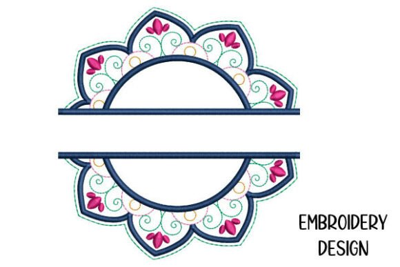 An Embroidery Designer’s Review: Mandala Split Monogram