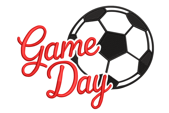 Game Day Soccer Ball: A Perfect Embroidery Gift for Sports Fans