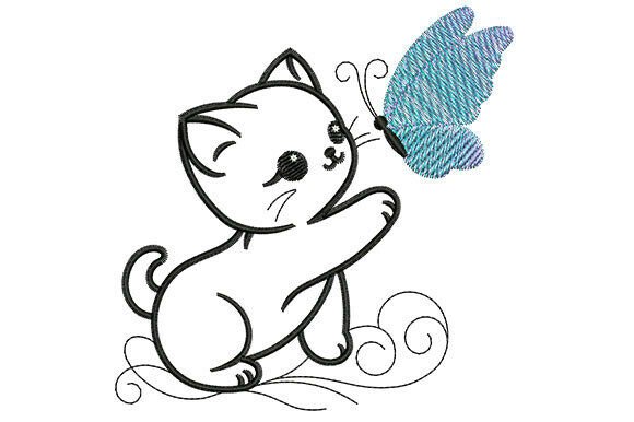 Review: The Cute Cat and Butterfly Embroidery Design
