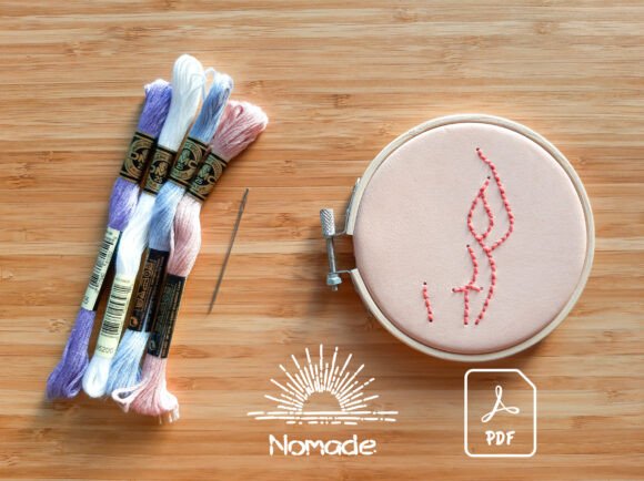 Reviewing a Feminine One-Line Motif for Craft Fair Products
