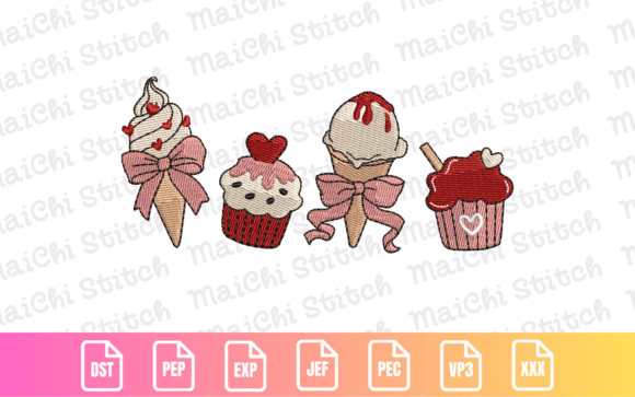 Sweet Valentine Embroidery: A Designer’s Review of the Ice Cream Cupcake