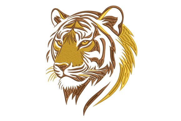 Tiger Head: A Bold Embroidery Choice for Craft Entrepreneurs