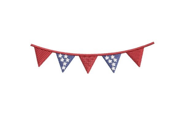 USA Patriotic Garland Embroidery Design Review