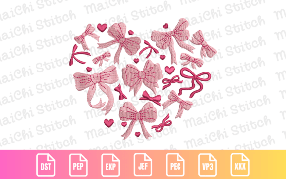 Why the Valentine Bow Heart Embroidery Design Is a Seller's Dream